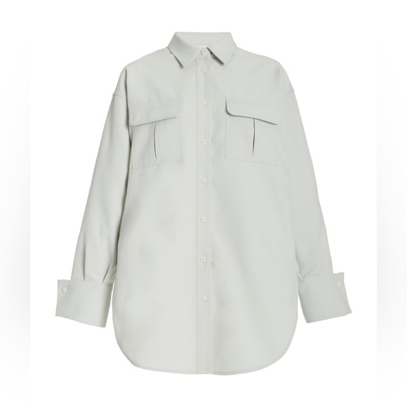 Gia Studios Tops - NWOT Oversized Crepe Shirt in small